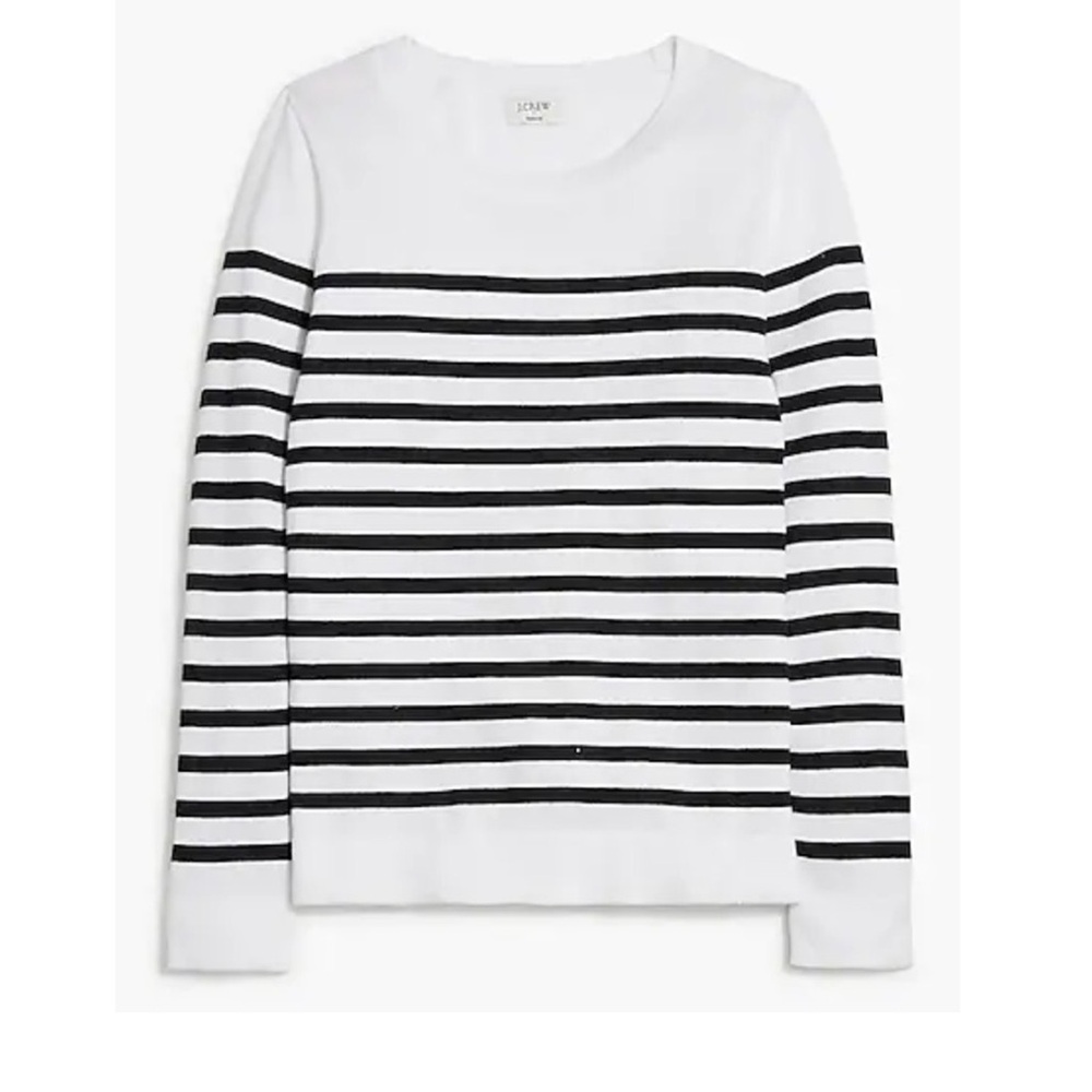 J Crew Striped Teddie Sweater